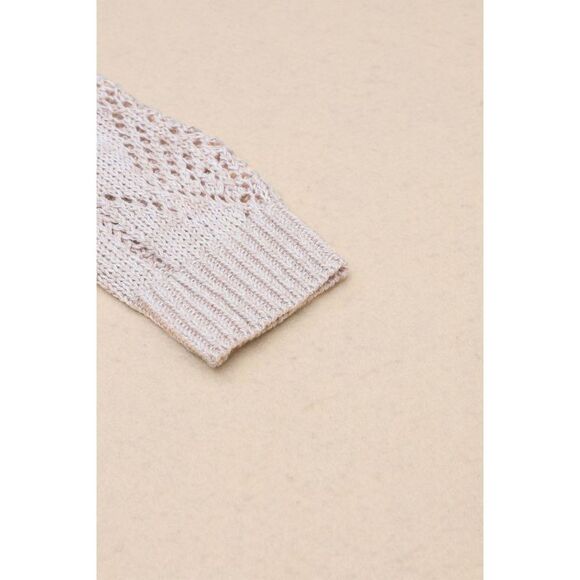 Azura Exchange  Hollow-out Knit Cardigan - Picture 8 of 8